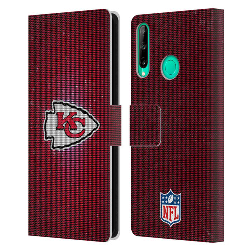 NFL Kansas City Chiefs Artwork LED Leather Book Wallet Case Cover For Huawei P40 lite E