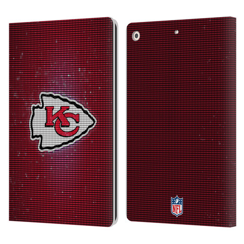 NFL Kansas City Chiefs Artwork LED Leather Book Wallet Case Cover For Apple iPad 10.2 2019/2020/2021