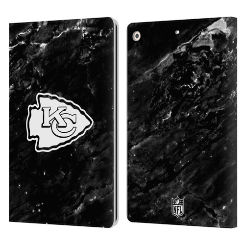 NFL Kansas City Chiefs Artwork Marble Leather Book Wallet Case Cover For Apple iPad 10.2 2019/2020/2021
