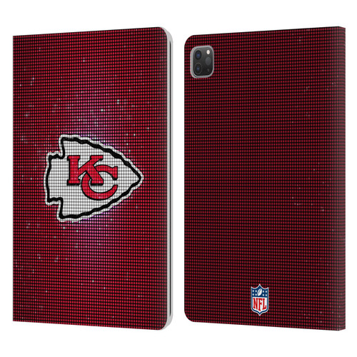 NFL Kansas City Chiefs Artwork LED Leather Book Wallet Case Cover For Apple iPad Pro 11 2020 / 2021 / 2022