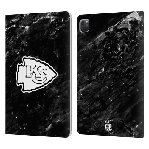 NFL Kansas City Chiefs Artwork Marble Leather Book Wallet Case Cover For Apple iPad Pro 11 2020 / 2021 / 2022