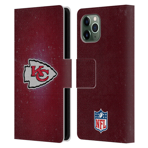NFL Kansas City Chiefs Artwork LED Leather Book Wallet Case Cover For Apple iPhone 11 Pro