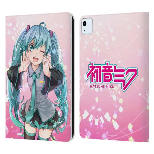 Hatsune Miku Graphics Wink Leather Book Wallet Case Cover For Apple iPad Air 11 2020/2022/2024