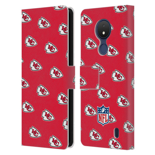 NFL Kansas City Chiefs Artwork Patterns Leather Book Wallet Case Cover For Nokia C21