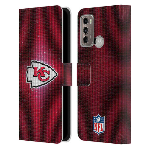 NFL Kansas City Chiefs Artwork LED Leather Book Wallet Case Cover For Motorola Moto G60 / Moto G40 Fusion