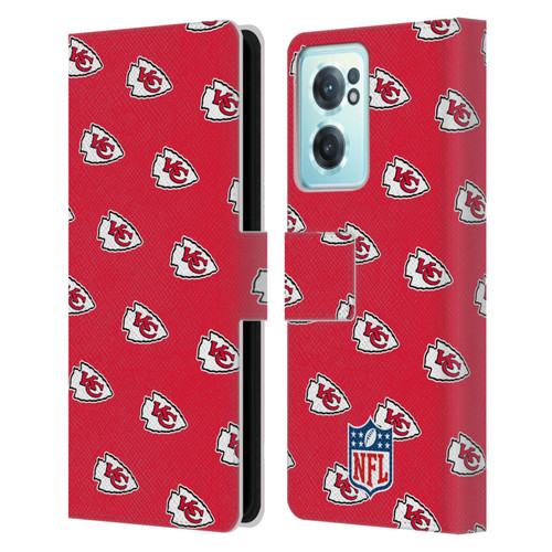 NFL Kansas City Chiefs Artwork Patterns Leather Book Wallet Case Cover For OnePlus Nord CE 2 5G