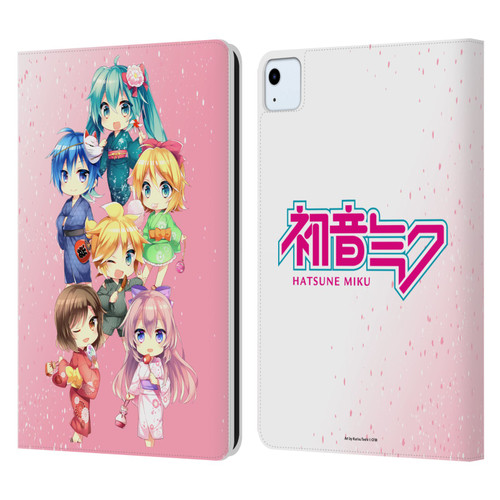 Hatsune Miku Virtual Singers Characters Leather Book Wallet Case Cover For Apple iPad Air 11 2020/2022/2024