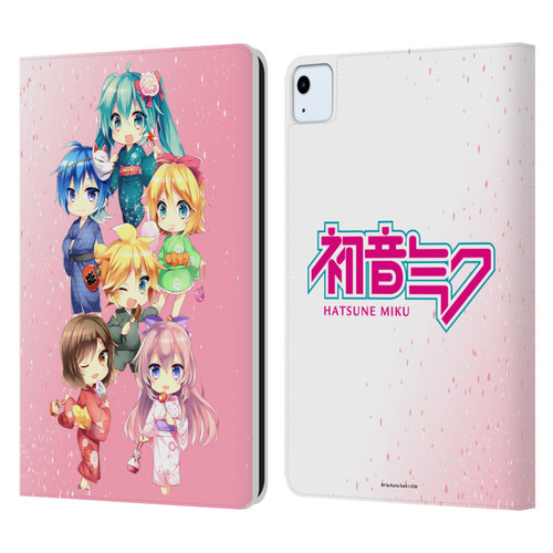 Hatsune Miku Virtual Singers Characters Leather Book Wallet Case Cover For Apple iPad Air 2020 / 2022