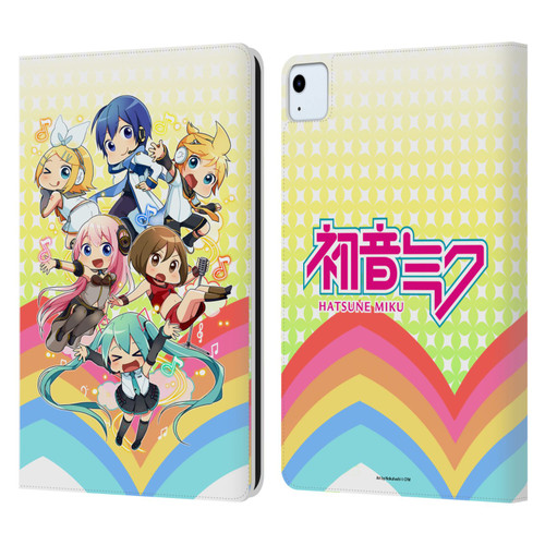 Hatsune Miku Virtual Singers Rainbow Leather Book Wallet Case Cover For Apple iPad Air 11 2020/2022/2024