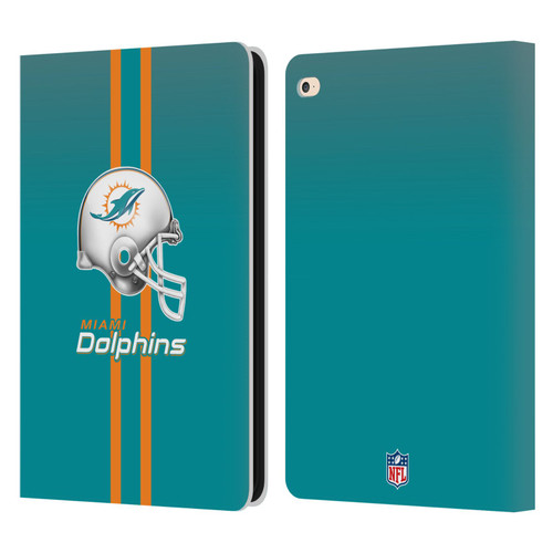 NFL Miami Dolphins Logo Helmet Leather Book Wallet Case Cover For Apple iPad Air 2 (2014)