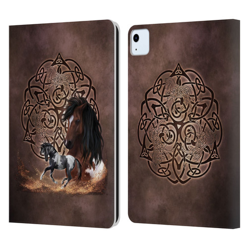 Brigid Ashwood Celtic Wisdom Horse Leather Book Wallet Case Cover For Apple iPad Air 11 2020/2022/2024