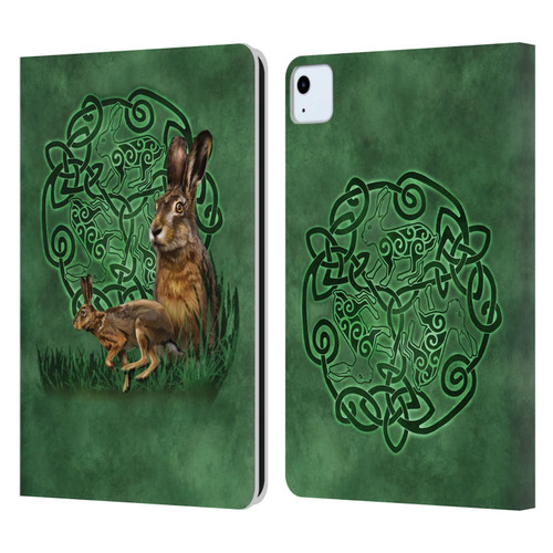 Brigid Ashwood Celtic Wisdom 2 Hare Leather Book Wallet Case Cover For Apple iPad Air 2020 / 2022