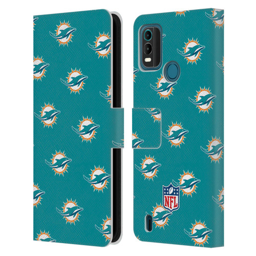 NFL Miami Dolphins Artwork Patterns Leather Book Wallet Case Cover For Nokia G11 Plus