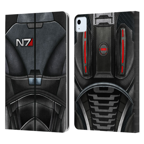 EA Bioware Mass Effect Armor Collection N7 Leather Book Wallet Case Cover For Apple iPad Air 11 2020/2022/2024