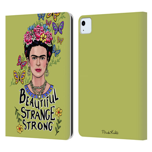 Frida Kahlo Art & Quotes Beautiful Woman Leather Book Wallet Case Cover For Apple iPad Air 2020 / 2022