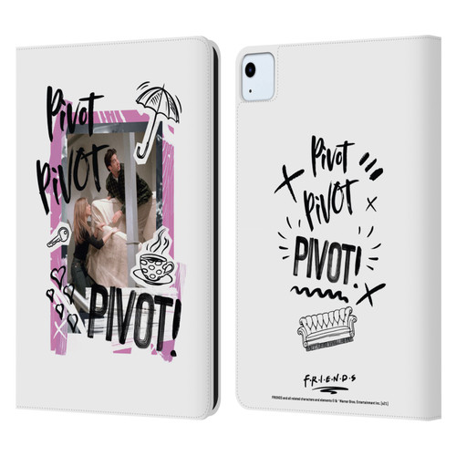 Friends TV Show Doodle Art Pivot Leather Book Wallet Case Cover For Apple iPad Air 11 2020/2022/2024