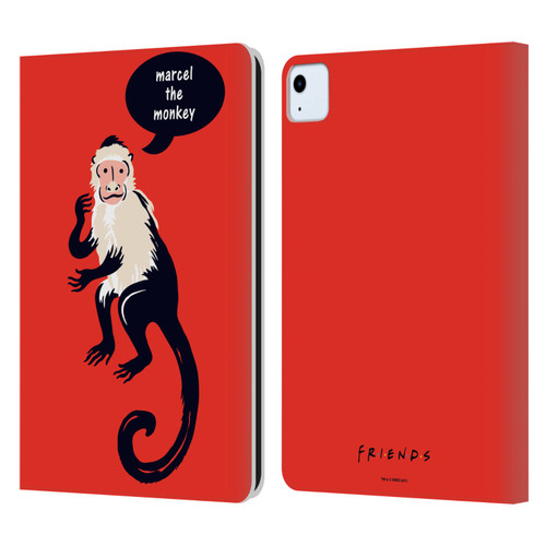 Friends TV Show Iconic Marcel The Monkey Leather Book Wallet Case Cover For Apple iPad Air 11 2020/2022/2024