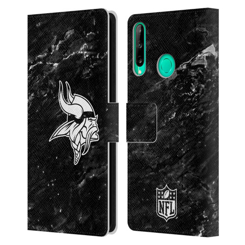 NFL Minnesota Vikings Artwork Marble Leather Book Wallet Case Cover For Huawei P40 lite E