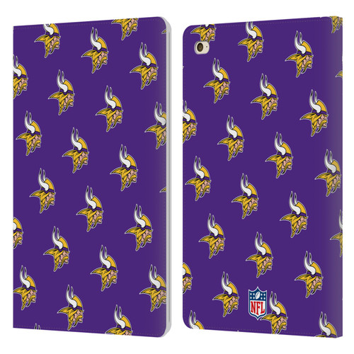 NFL Minnesota Vikings Artwork Patterns Leather Book Wallet Case Cover For Apple iPad mini 4