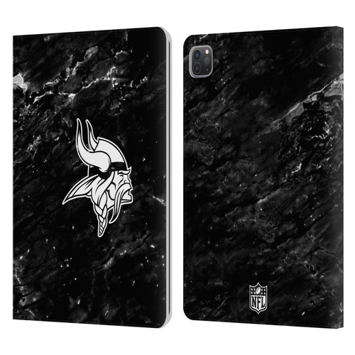 NFL Minnesota Vikings Artwork Marble Leather Book Wallet Case Cover For Apple iPad Pro 11 2020 / 2021 / 2022