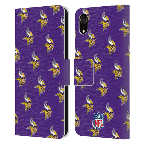 NFL Minnesota Vikings Artwork Patterns Leather Book Wallet Case Cover For Apple iPhone XR