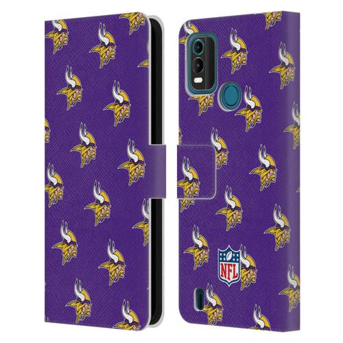 NFL Minnesota Vikings Artwork Patterns Leather Book Wallet Case Cover For Nokia G11 Plus