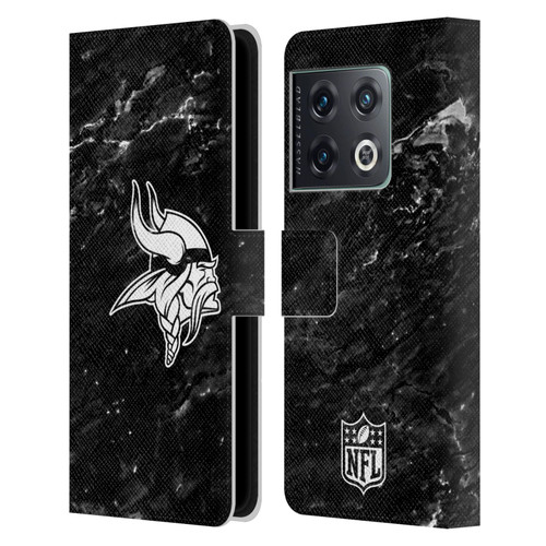NFL Minnesota Vikings Artwork Marble Leather Book Wallet Case Cover For OnePlus 10 Pro
