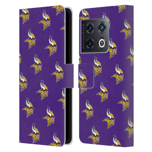 NFL Minnesota Vikings Artwork Patterns Leather Book Wallet Case Cover For OnePlus 10 Pro