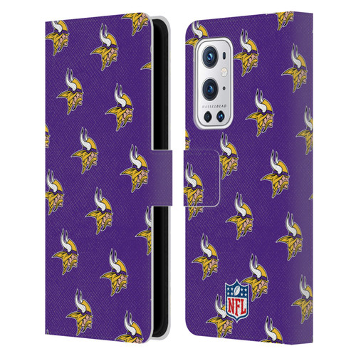 NFL Minnesota Vikings Artwork Patterns Leather Book Wallet Case Cover For OnePlus 9 Pro
