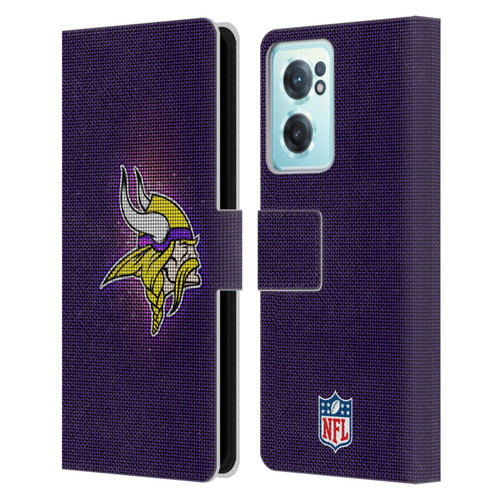 NFL Minnesota Vikings Artwork LED Leather Book Wallet Case Cover For OnePlus Nord CE 2 5G