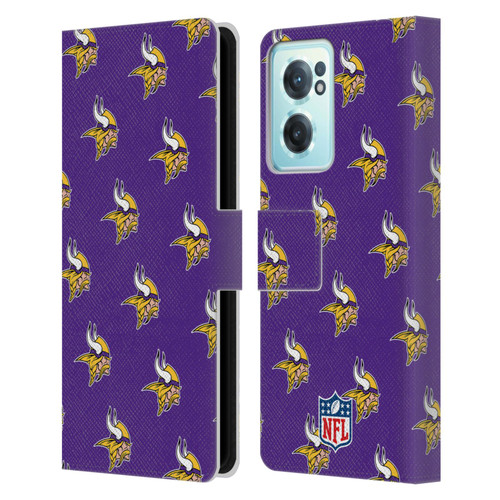 NFL Minnesota Vikings Artwork Patterns Leather Book Wallet Case Cover For OnePlus Nord CE 2 5G