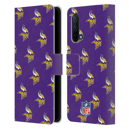 NFL Minnesota Vikings Artwork Patterns Leather Book Wallet Case Cover For OnePlus Nord CE 5G