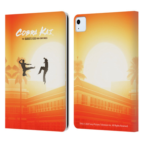 Cobra Kai Graphics Karate Kid Saga Leather Book Wallet Case Cover For Apple iPad Air 11 2020/2022/2024