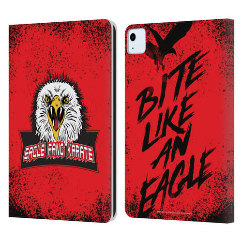 Cobra Kai Key Art Eagle Fang Logo Leather Book Wallet Case Cover For Apple iPad Air 11 2020/2022/2024