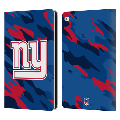 NFL New York Giants Logo Camou Leather Book Wallet Case Cover For Apple iPad Air 2 (2014)