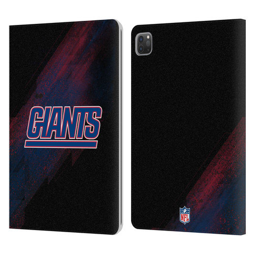 NFL New York Giants Logo Blur Leather Book Wallet Case Cover For Apple iPad Pro 11 2020 / 2021 / 2022