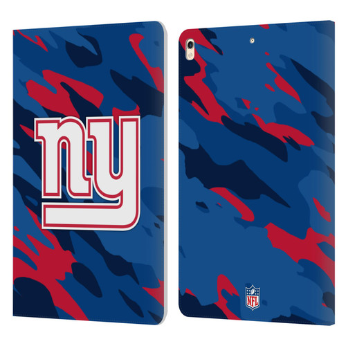 NFL New York Giants Logo Camou Leather Book Wallet Case Cover For Apple iPad Pro 10.5 (2017)