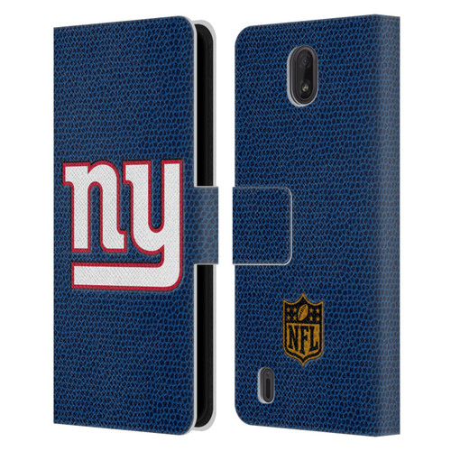 NFL New York Giants Logo Football Leather Book Wallet Case Cover For Nokia C01 Plus/C1 2nd Edition