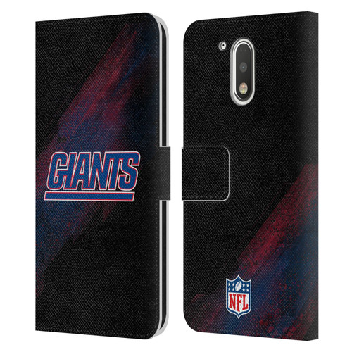 NFL New York Giants Logo Blur Leather Book Wallet Case Cover For Motorola Moto G41