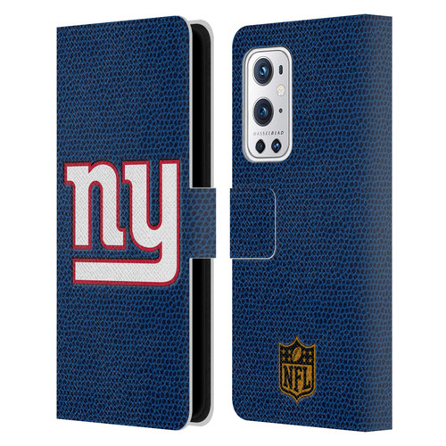 NFL New York Giants Logo Football Leather Book Wallet Case Cover For OnePlus 9 Pro