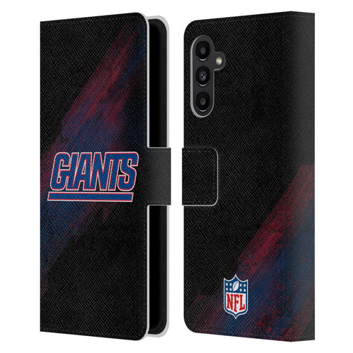 NFL New York Giants Logo Blur Leather Book Wallet Case Cover For Samsung Galaxy A13 5G (2021)