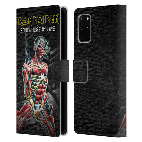 Iron Maiden Album Covers Somewhere Leather Book Wallet Case Cover For Samsung Galaxy S20+ / S20+ 5G