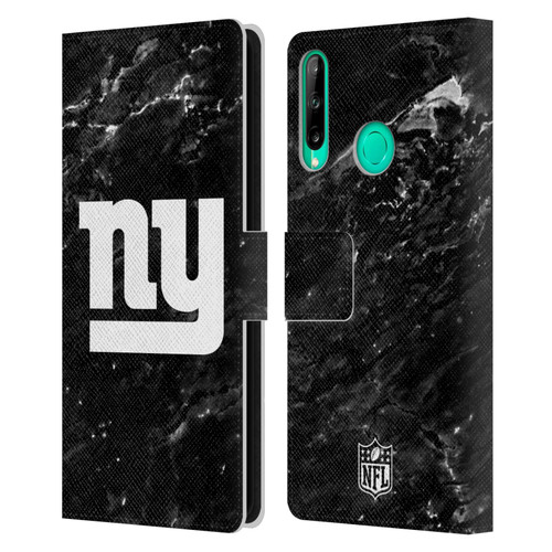 NFL New York Giants Artwork Marble Leather Book Wallet Case Cover For Huawei P40 lite E