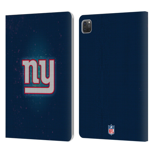 NFL New York Giants Artwork LED Leather Book Wallet Case Cover For Apple iPad Pro 11 2020 / 2021 / 2022