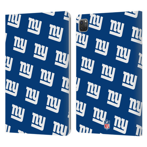 NFL New York Giants Artwork Patterns Leather Book Wallet Case Cover For Apple iPad Pro 11 2020 / 2021 / 2022