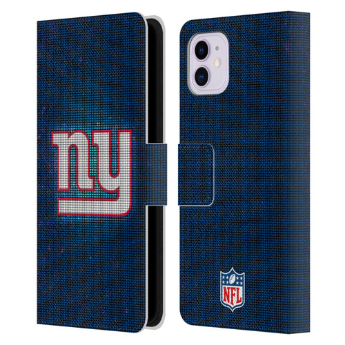 NFL New York Giants Artwork LED Leather Book Wallet Case Cover For Apple iPhone 11