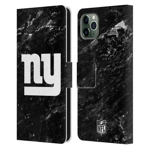 NFL New York Giants Artwork Marble Leather Book Wallet Case Cover For Apple iPhone 11 Pro Max
