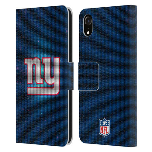 NFL New York Giants Artwork LED Leather Book Wallet Case Cover For Apple iPhone XR