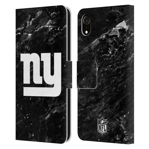 NFL New York Giants Artwork Marble Leather Book Wallet Case Cover For Apple iPhone XR