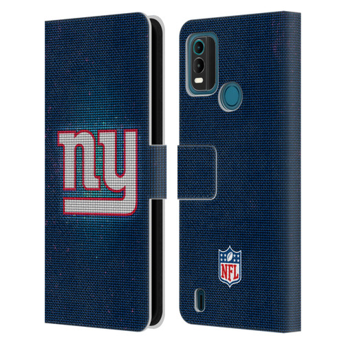 NFL New York Giants Artwork LED Leather Book Wallet Case Cover For Nokia G11 Plus